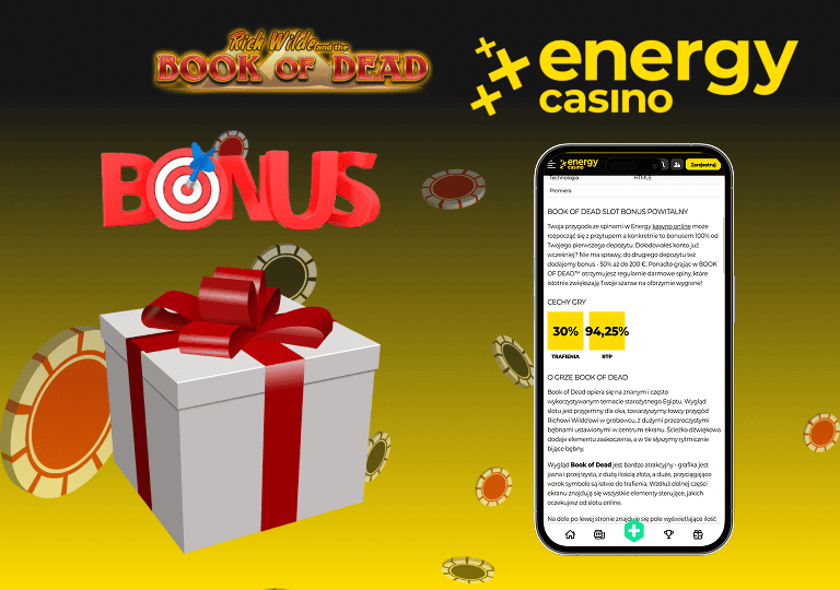 energy casino book of dead bonus